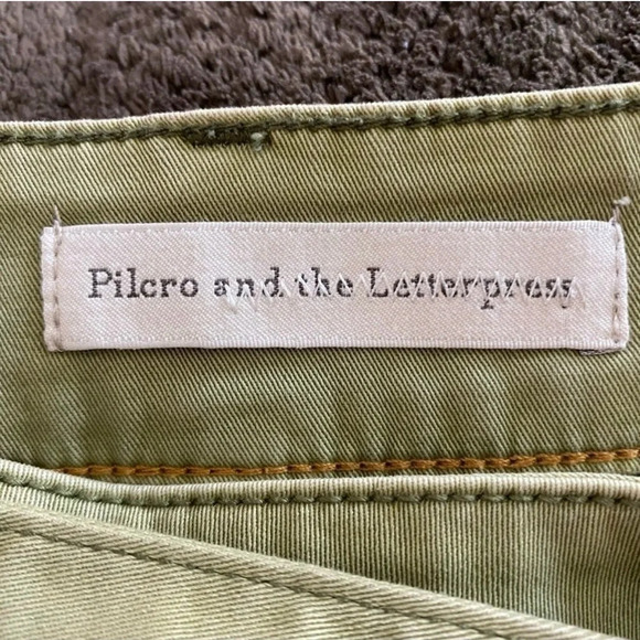 Anthropologie Pilcro and the Letterpress Women’s 0 Green Asymmetric Mini Skirt - Picture 5 of 9